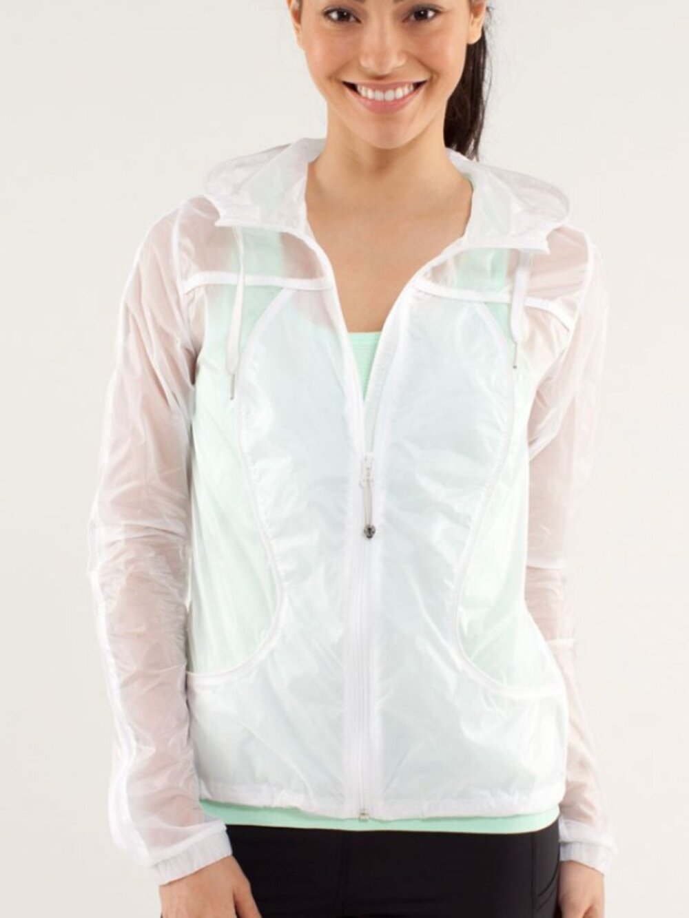 Lululemon Transparent-See Jacket White size 10